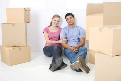Barnet man and van team preparing a local move with care