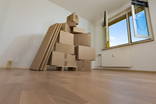Moving van outside a Barnet residential property