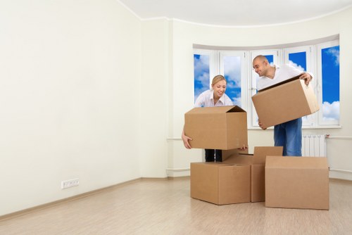 Reusable furniture and household items prepared for charity donation