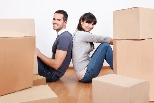 Commercial moving team handling office removals in Barnet