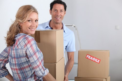 Family home move using a moving truck in Barnet