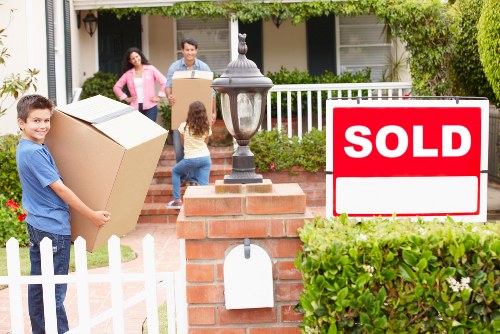 Professional removal van service during house move