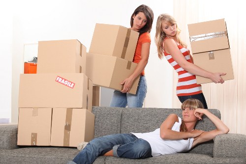 Careful packing of household items for a Barnet house removal