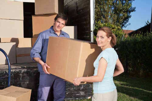 Local packing team preparing belongings for relocation in Barnet